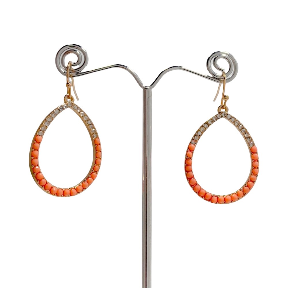 Gold Teardrop Dangle Earrings